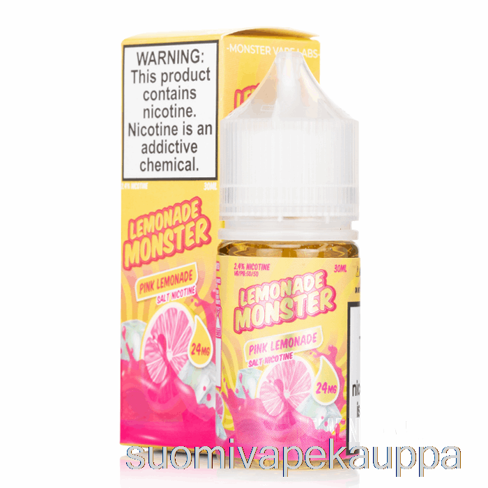 Vape Nesteet Vaaleanpunainen Limonadi - Limonadi Hirviösuolat - 30ml 24mg